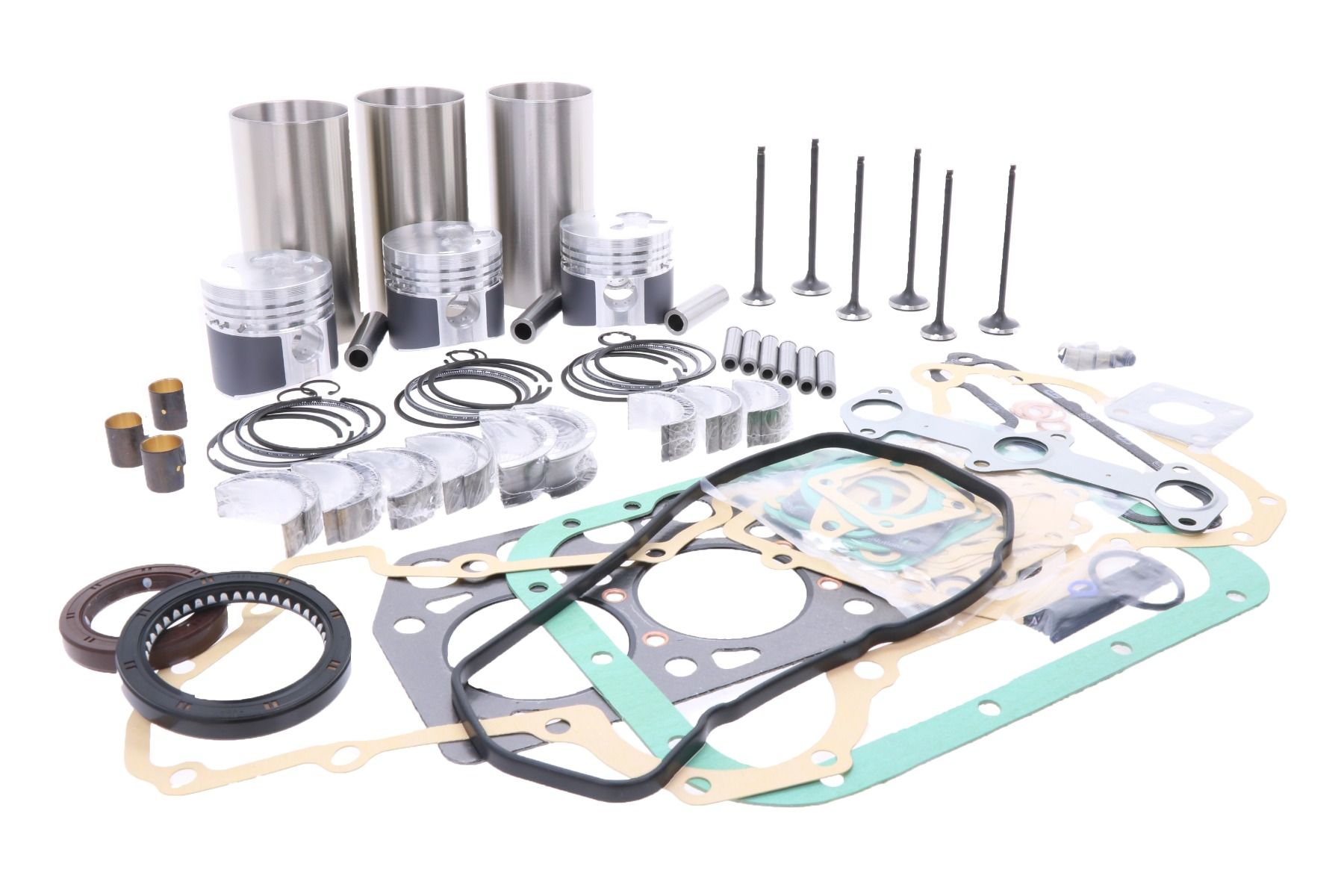 Kit de reacondicionamiento del motor Mitsubishi K3F, MTE2000, MT20, Deutz-Fahr, Agrokid, Same, Lamborghini, Westerbeke