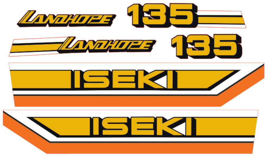 Adhesivos capo conjunto Iseki Landhope TU135