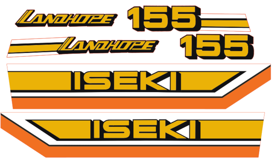 Adhesivos capo conjunto Iseki Landhope TU155