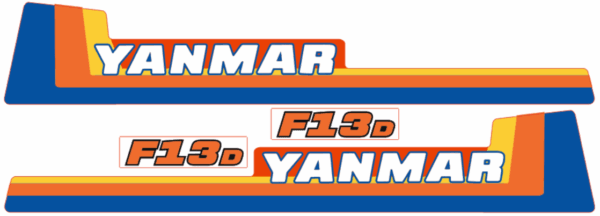 Adhesivos capo conjunto Yanmar F13