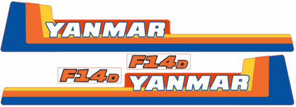 Adhesivos capo conjunto Yanmar F14