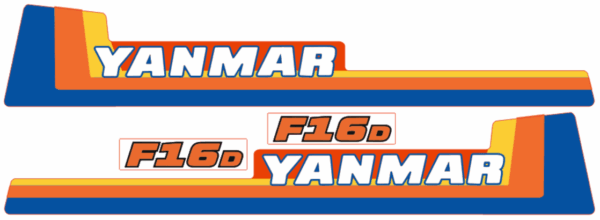 Adhesivos capo conjunto Yanmar F16