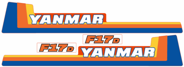 Adhesivos capo conjunto Yanmar F17