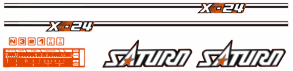 Adhesivos capo conjunto Kubota Saturn X-24
