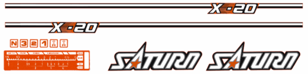 Adhesivos capo conjunto Kubota Satrun X-20