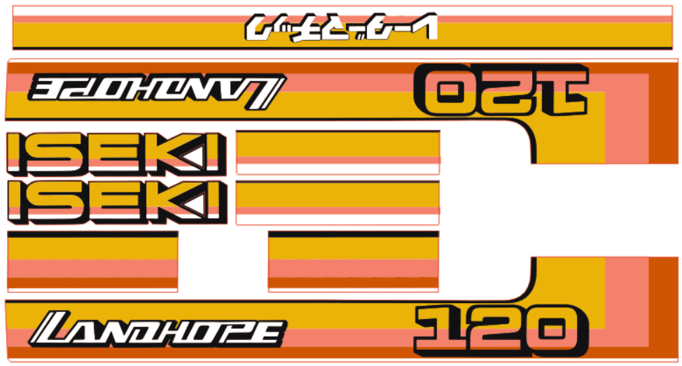 Adhesivos capo conjunto Iseki Landhope TU120