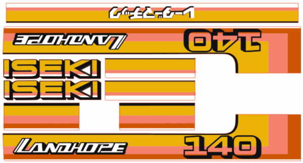 Adhesivos capo conjunto Iseki Landhope TU140