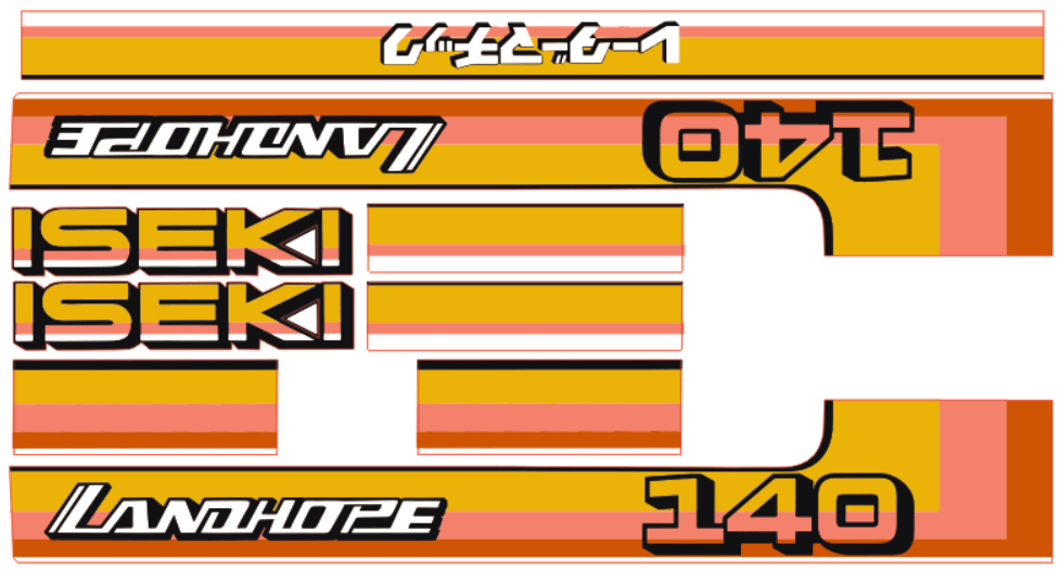 Adhesivos capo conjunto Iseki Landhope TU140