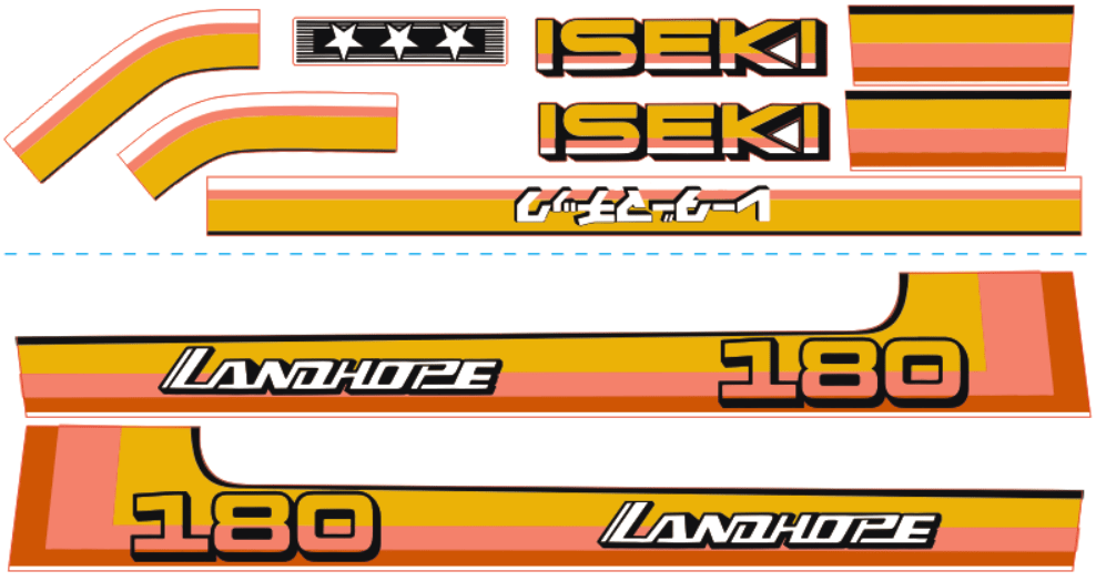 Adhesivos capo conjunto Iseki Landhope TU180