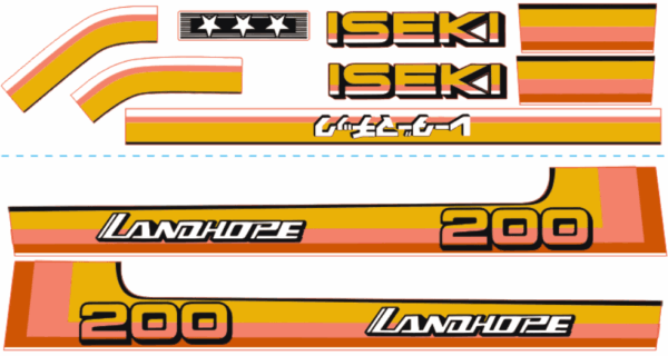Adhesivos capo conjunto Iseki Landhope TU200