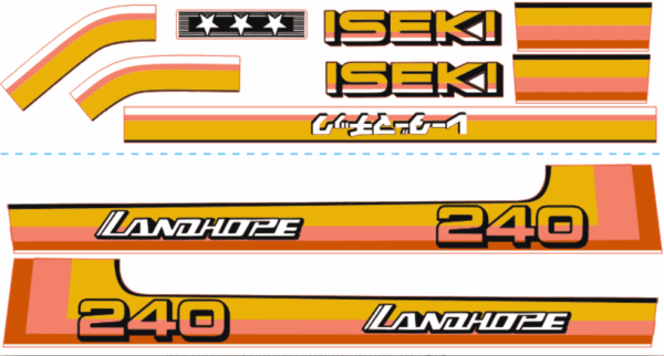 Adhesivos capo conjunto Iseki Landhope TU240