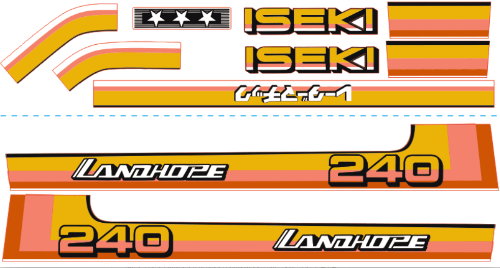 Adhesivos capo conjunto Iseki Landhope TU240