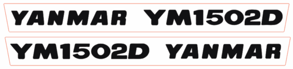 Adhesivos capo conjunto Yanmar YM1502