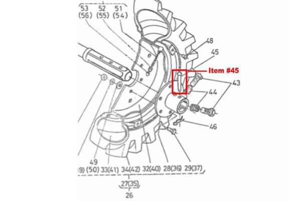 Pasador para buje de eje trasero Kubota - Imagen 4