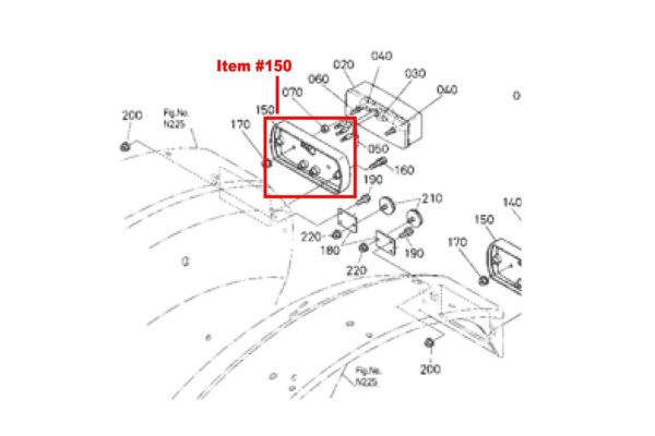Soporte de lámpara Kubota - Imagen 3