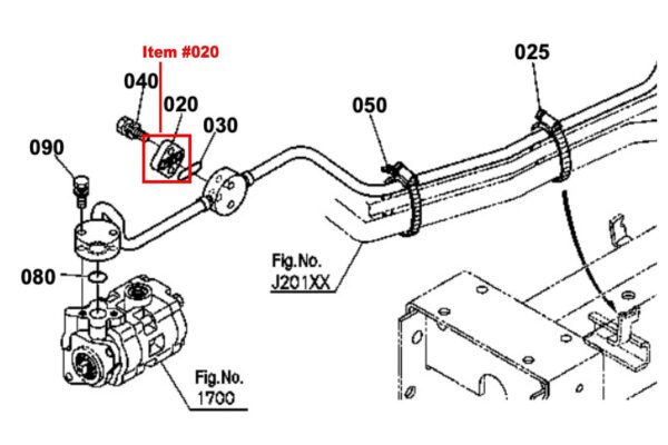 Hidráulica bloque de conexión Kubota - Imagen 5