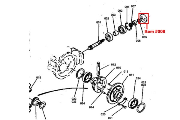 Reten 32X52X8 Kubota, Yanmar, - Imagen 3