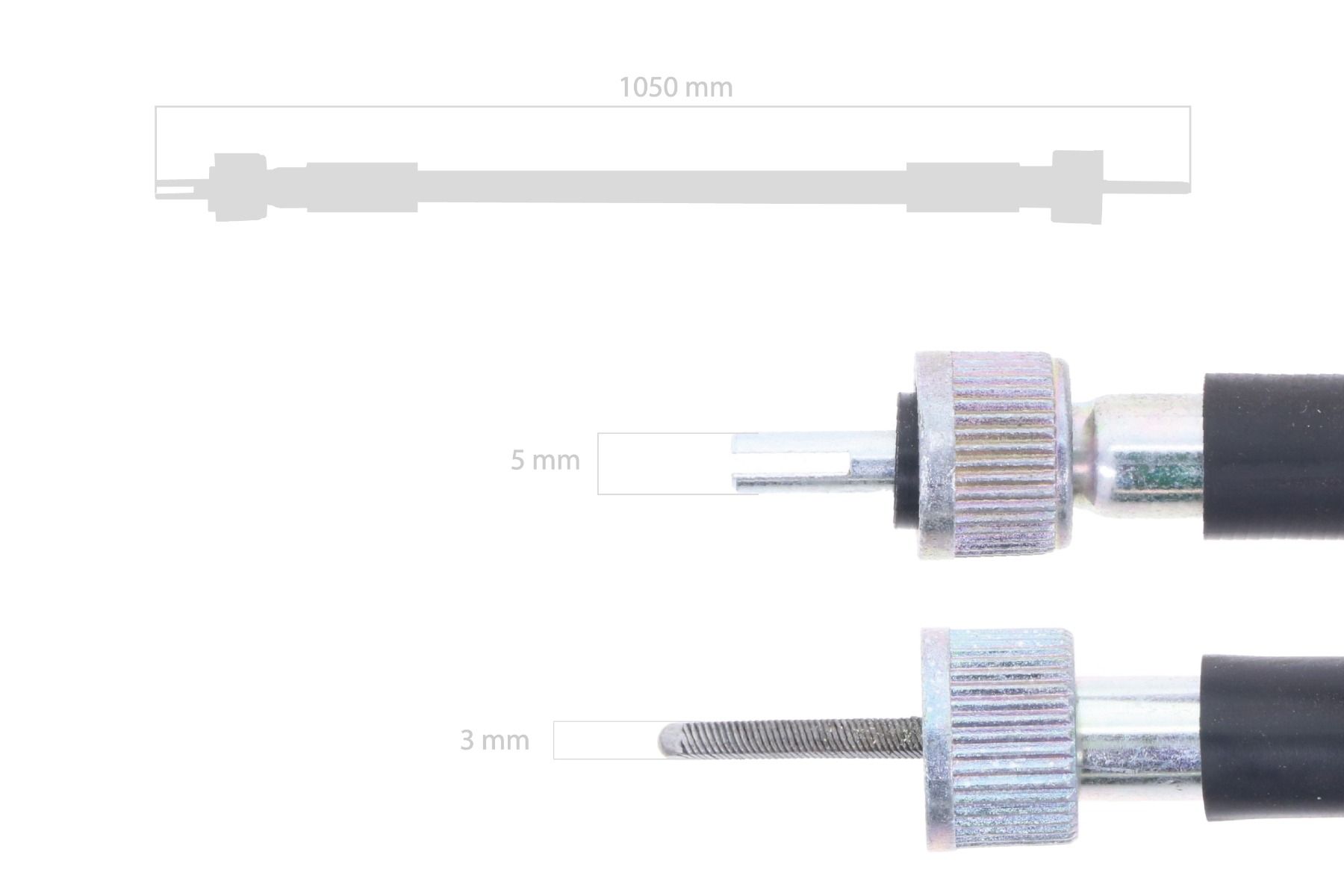 Cable contador horas Kubota B, L1, L, M, ST, STV-tipos