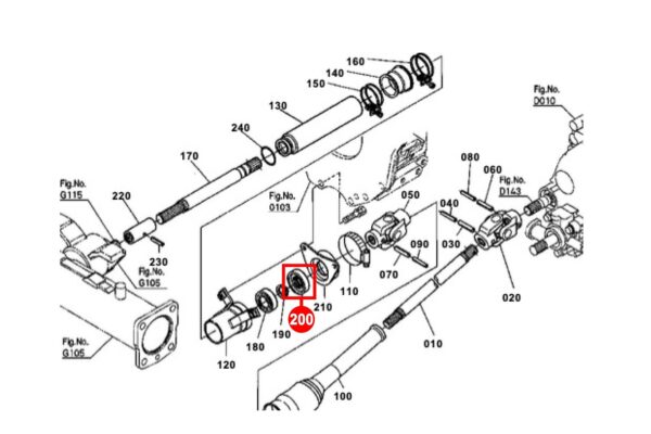 Retén 4WD eje de accionamiento Kubota B-tipos - Imagen 6