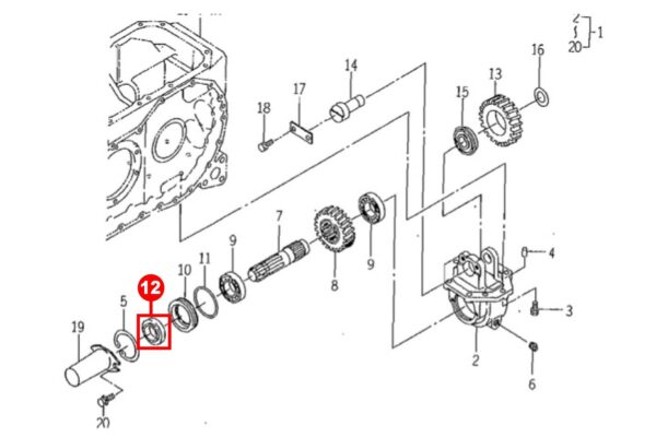 Anillo obturador con manguito interior de acero para toma de fuerza central Iseki TA, TD, TE, TG TK, TLE-TYPES, 5035 Bolens, Massey Ferguson 1165, 1240, 1250, 1260, 1547, 1747, - Imagen 5