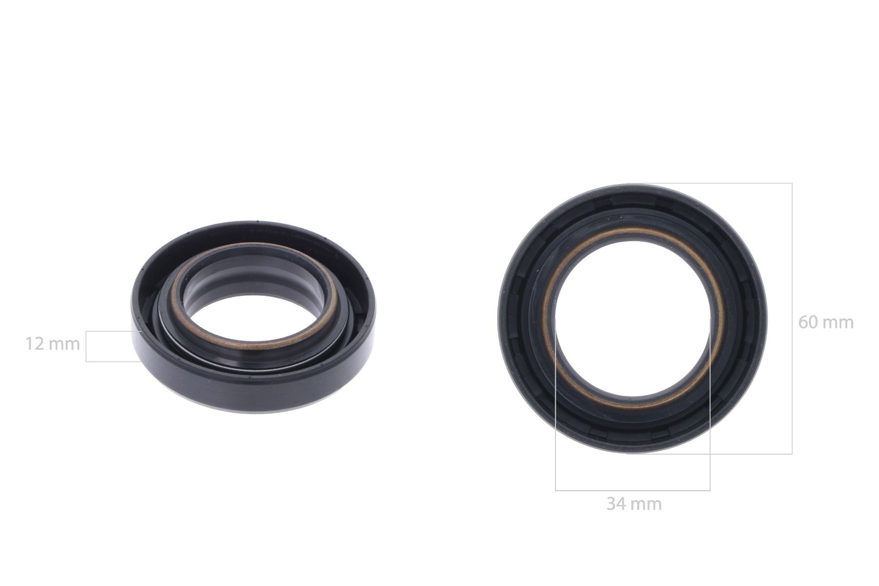 Anillo obturador con manguito interior de acero para toma de fuerza central Iseki TA, TD, TE, TG TK, TLE-TYPES, 5035 Bolens, Massey Ferguson 1165, 1240, 1250, 1260, 1547, 1747,
