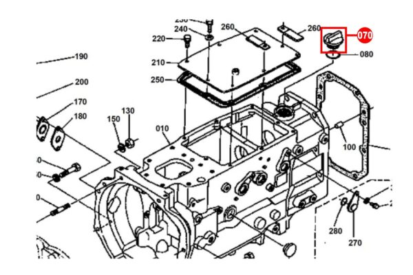 Tapón del depósito de aceite Kubota L, M, RW-tipos, Cub Cadet 1782, 2182, - Imagen 4