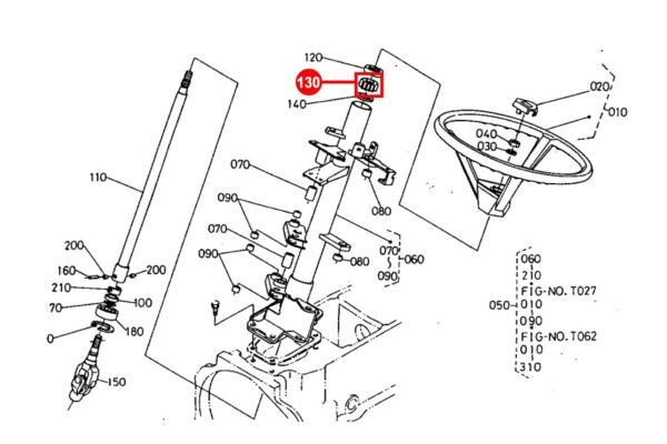 Goma para columna de dirección Kubota L1, L-Tipos - Imagen 4