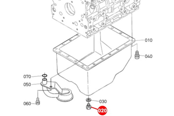 Tapón cárter Kubota M12 fino - Imagen 5