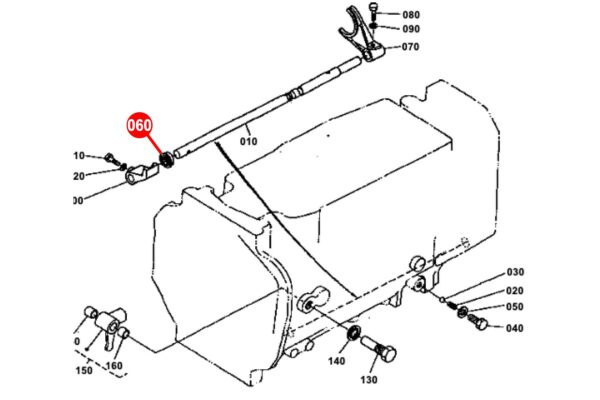 Keerring schakelas Kubota L, L1-types - Imagen 5