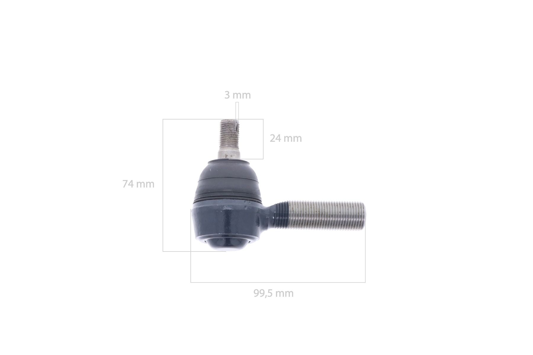 Rotula de direccion izquierda Iseki SF, TA, TE, TF, TG, TH, TK, TL, TM, TS, TU, 3015, 3020, 3025, 3030, 3125, 3130, 3135, 5035, 5040, Bolens, Massey Ferguson,
