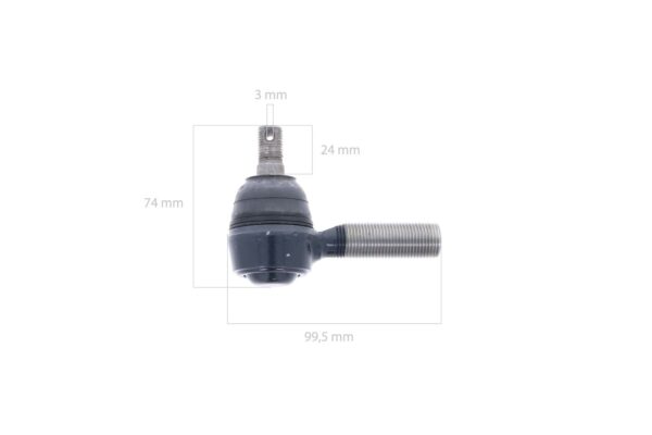 Rotula de direccion derecho Iseki SF, TA, TE, TF, TG, TH, TK, TL, TM, TS, TU, 3015, 3020, 3025, 3030, 3125, 3130, 3135, 5035, 5040, Bolens, Massey Ferguson, - Imagen 2