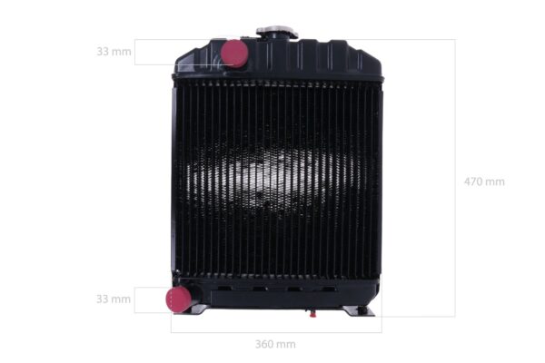Radiador Kubota L1801, L2000, L2001, L2200, L2201, L225, L235, L245 - Imagen 2