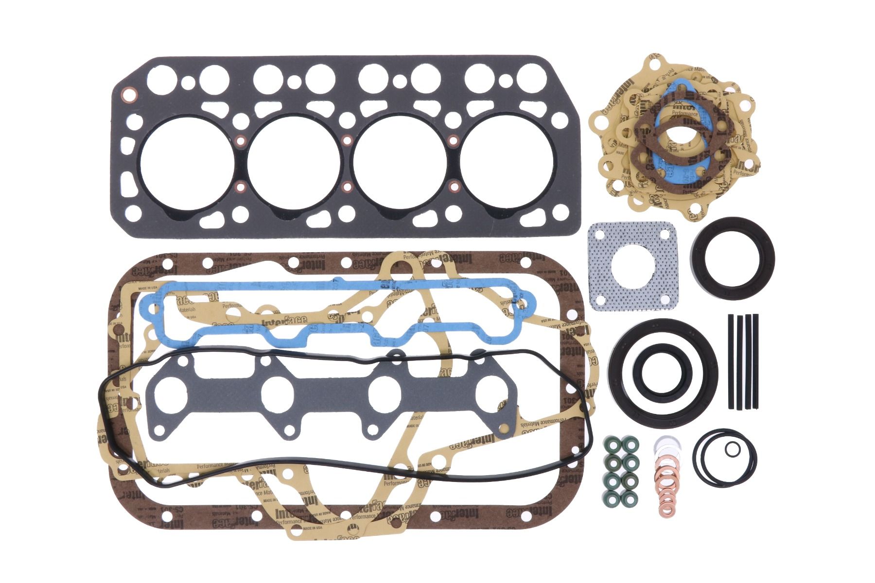 Junta de Culata set Mitsubishi K4E, Vetus M4.14, Caterpillar, Hanix, Weidemann, Etc.,