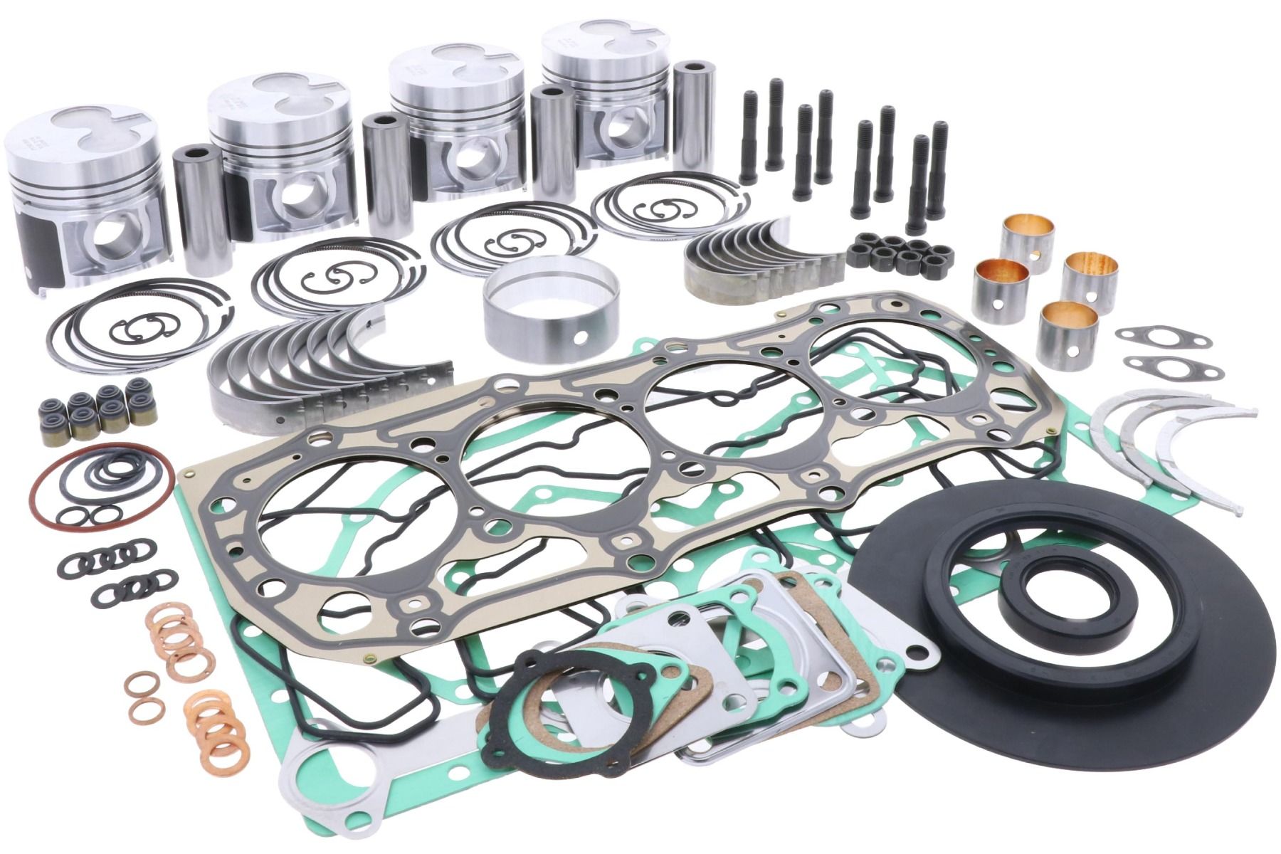 Kit de Reacondicionamiento del Motor STD Shibaura N844LT, Perkins 404C-22T, Caterpillar 3024C/T,