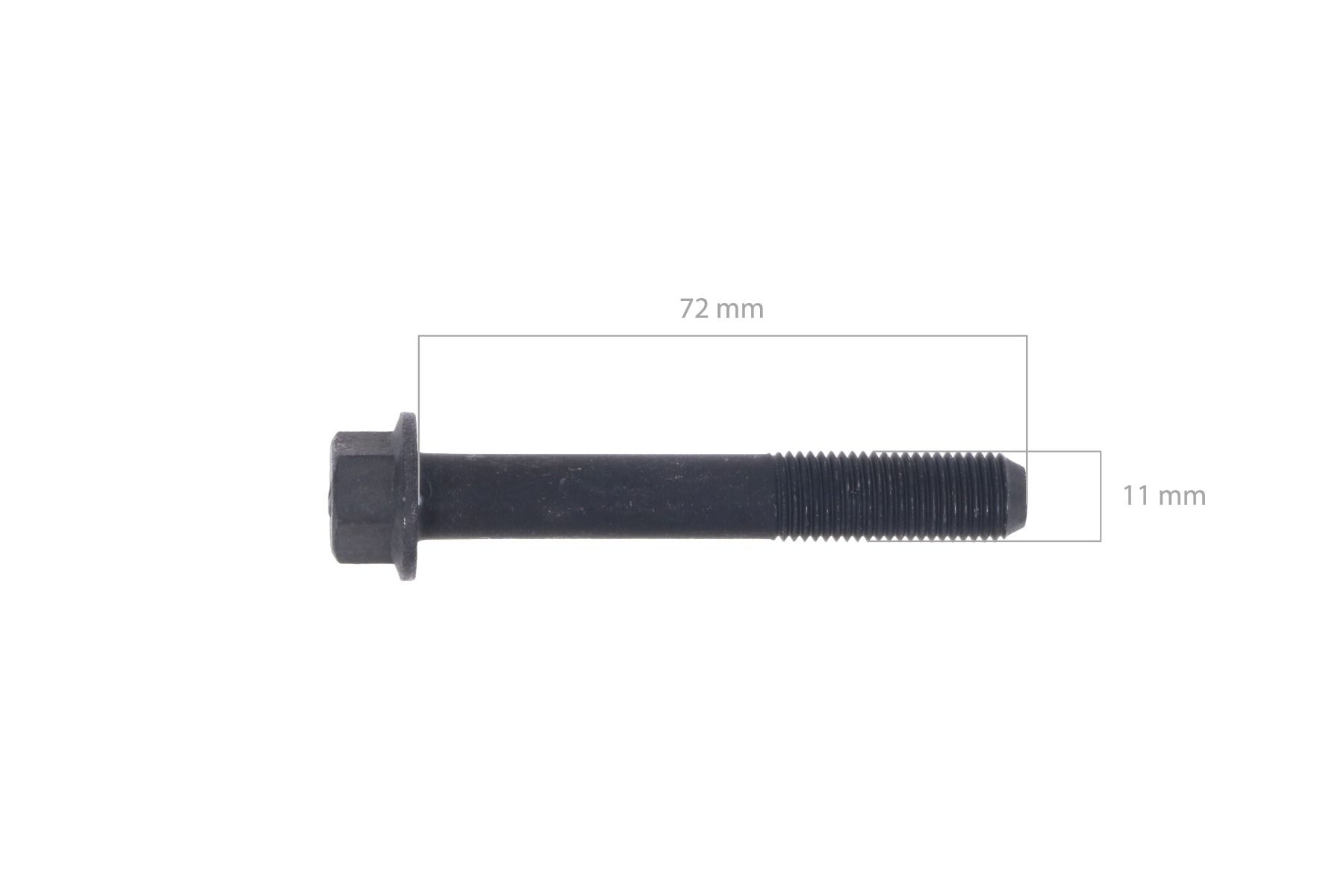 Tornillo de cabeza cilíndrica 72mm Shibaura J774, J843, N843, N844, Perkins 103, 403, Caterpillar C1.1, C2.2, 3013, 3024,