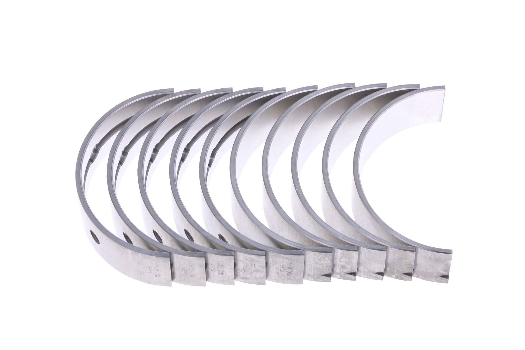 Cojinetes del cigüeñal 0.25mm / .010” Yanmar 4TNE106, 4TNE106T, 4TNV106, 4TNV106T, Komatsu 4D106, 4D106D, 4D106T, S4D106,