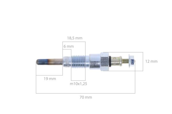 Bujia de Precalentamiento 12V Yanmar, Cub Cadet, Komatsu, etc., - Imagen 2