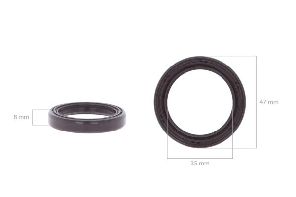 Cigüeñal Réten (delantero) Kubota D600, D640, D662, D722, D782, D902, Z400, Z402, Z430, Z482, Z602, - Imagen 2