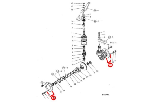 Nudillo de dirección 4WD Yanmar YM-Tipos - Imagen 6