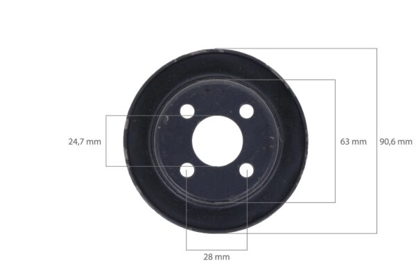 Bomba de Agua Pulley Yanmar - Imagen 2