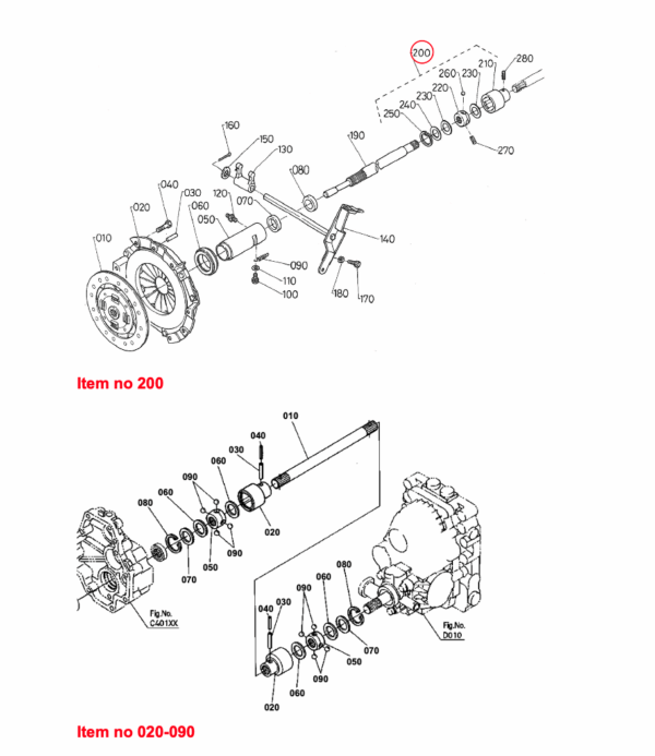Kit de junta bola kit Kubota serie B, serie F, serie GB, tipos LX, Zen Noh, - Imagen 4
