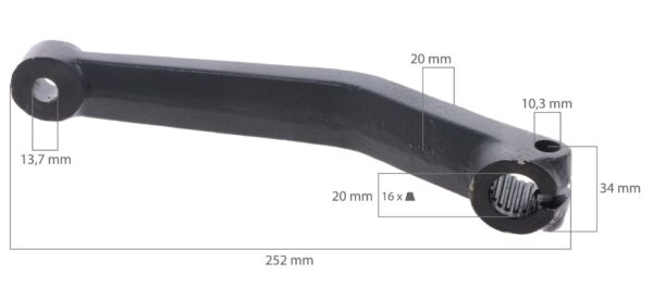 Brazo de dirección corto Yanmar YM1500 - Imagen 2