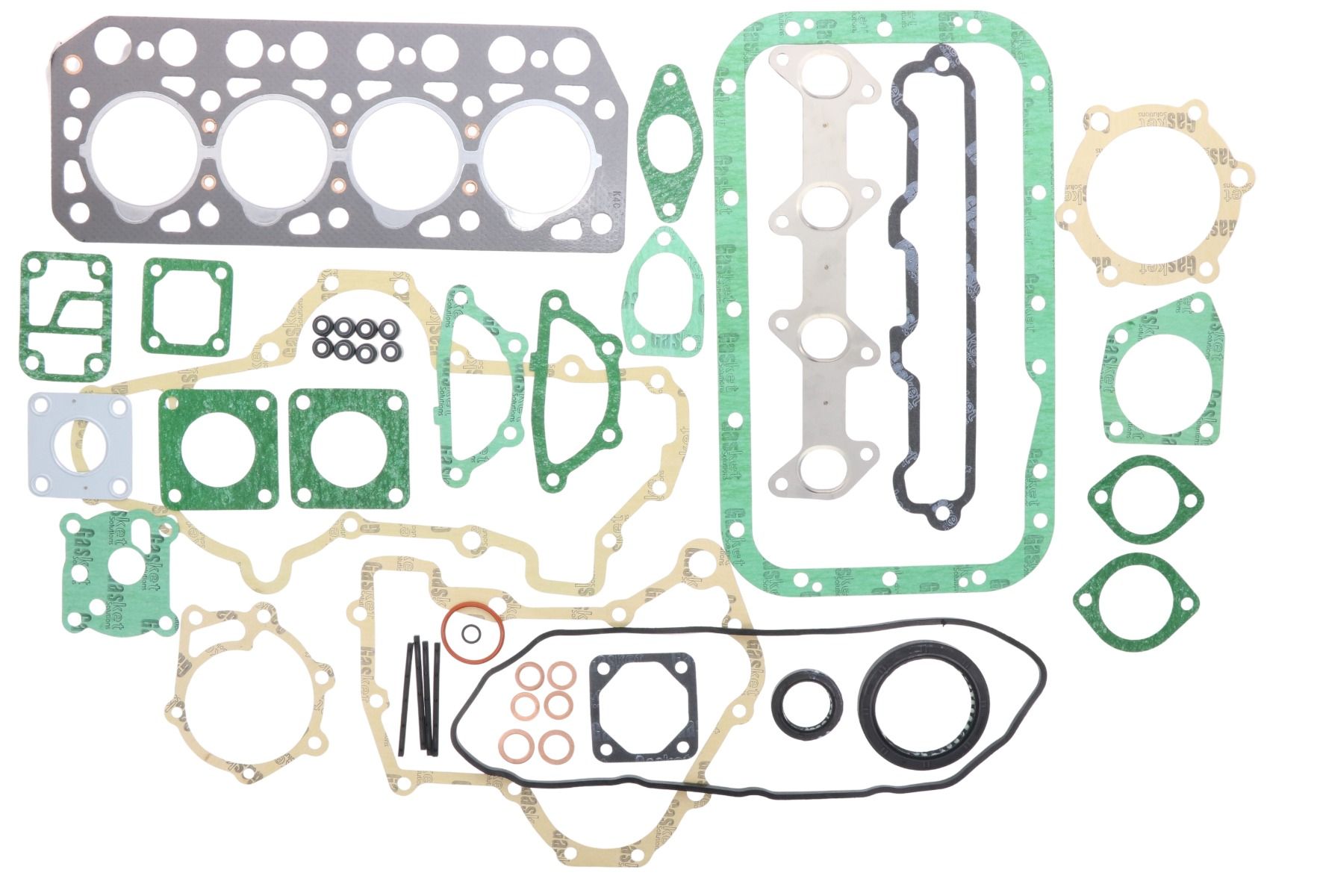 Juego de juntas de culata Mitsubishi K4C, D2050, D2350, Sole, Weideman, Satoh ST2020, ST2040, ST2320, ST2340, Etc.,
