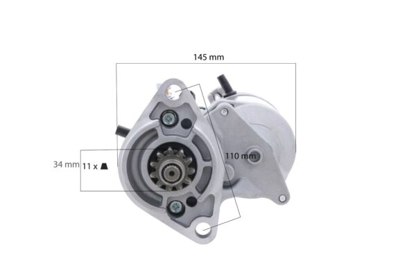 Motor de arranque 12V. Shibaura, Case IH, New Holland, Ransomes, Fiat Hitachi, Terex, Etc., - Imagen 4