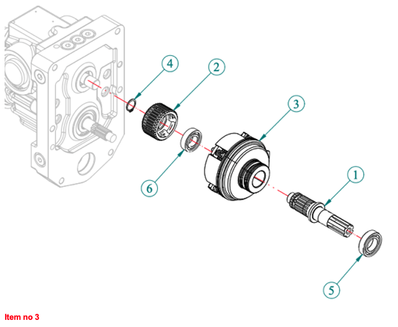 IPTO embrague (Completo) Captain 263H, Startrac 26H, 263H, Antonio Carraro 26H,