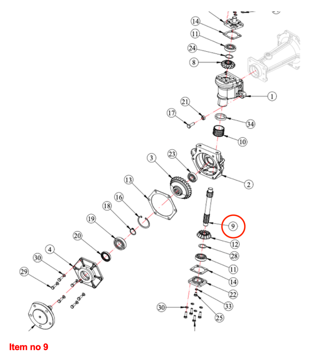 Eje vertical 4WD Captain, Startrac, Antonio Carraro, Etc.,