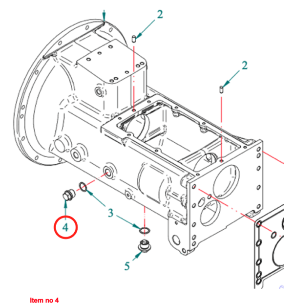 Tornillo de purga 4WD / caja de cambios Captain, Startrac, Agritech, Antonio Carraro, Etc., - Imagen 2
