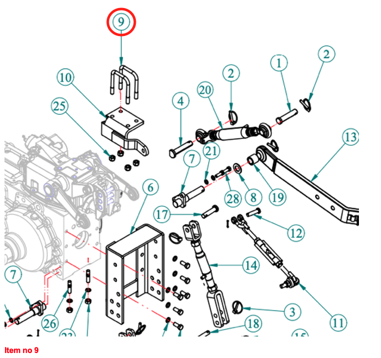 Abrazadera Captain 263H, Startrac 26H, 263H, Antonio Carraro 26H,