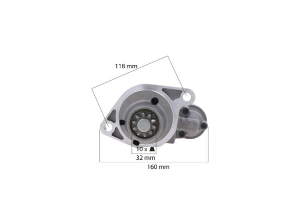 Motor de arranque 12V 2,0Kw D=10 Captain, Startrac, Antonio Carraro, Mitsubishi S3L, S3L2 - Imagen 6