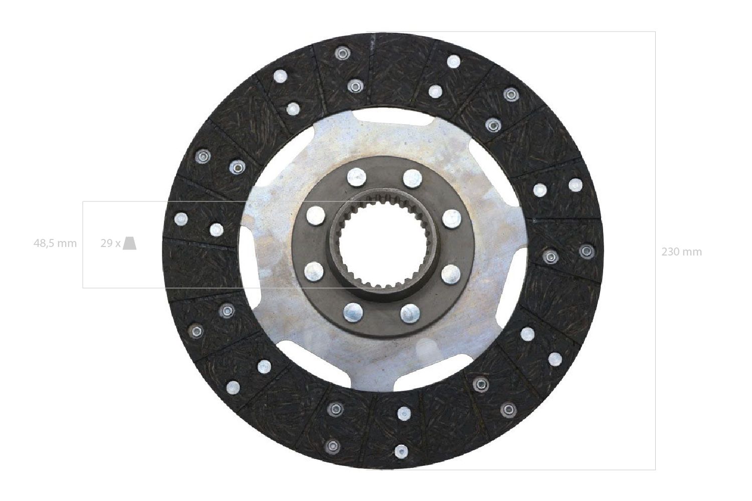 Placa de embrague Ford / New Holland dexta, Super dexta